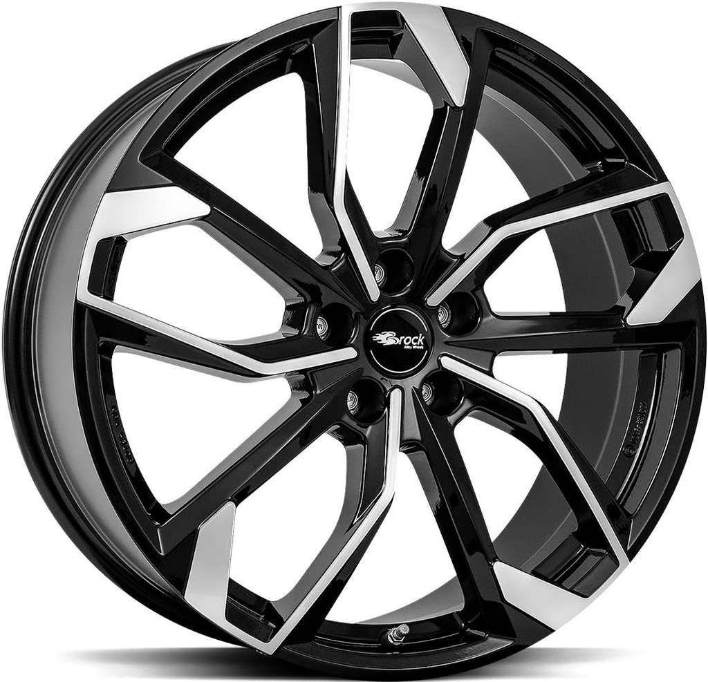 BROCK RC34 BLACK FULL POL 8x18 5/112 ET30 CB66.6