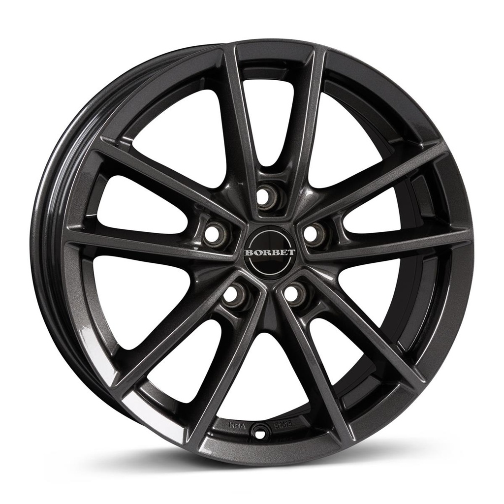BORBET W MISTRAL ANTRACITE GLOSSY 6x15 5/112 ET43 CB66.6