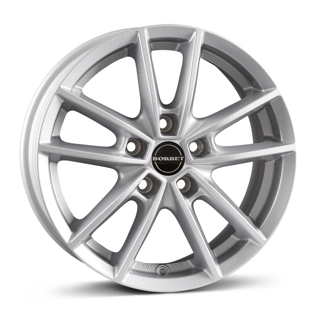 BORBET W CRYSTAL SILVER 6x15 5/114.3 ET43 CB72.5